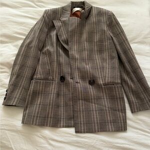 Women's Plaid Blazer